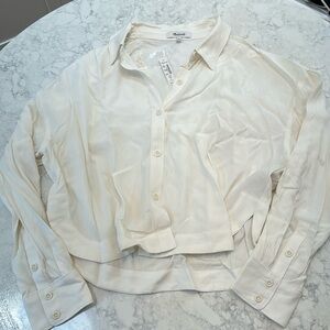 Madewell collared blouse- NWT